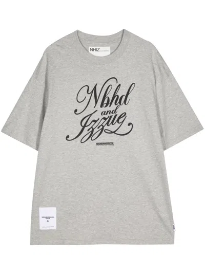 Izzue X Neighborhood Logo-print T-shirt In Nude