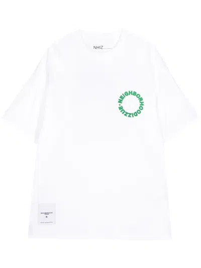 Izzue X Neighborhood Logo-print T-shirt In White