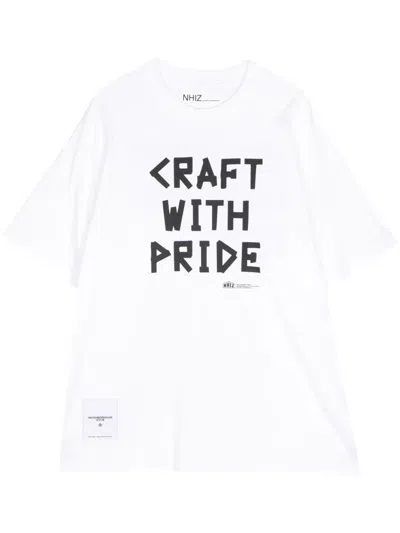 Izzue X Neighborhood Slogan-print T-shirt In White