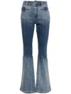 Izzue Zip-pocket Bootcut Jeans In Blue