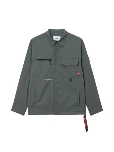 Izzue Zip Pocket Jacket In Green