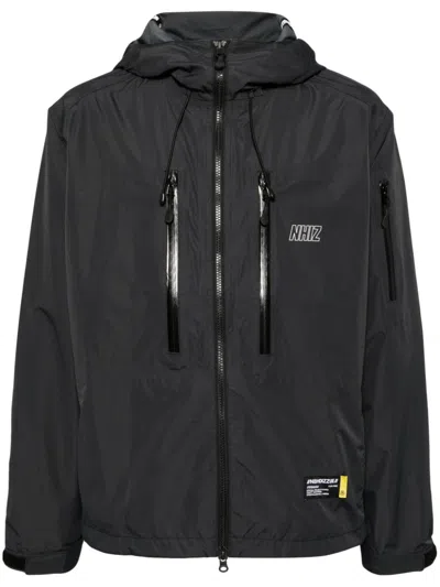 Izzue Zip-up Hooded Windbreaker In Grey