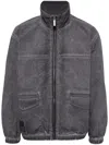 Izzue Zip-up Bomber Jacket In Grey