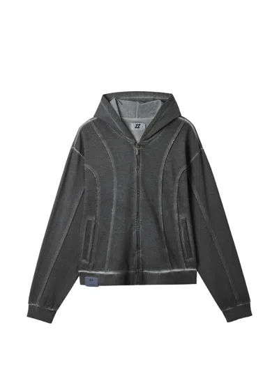 Izzue Zip-up Hoodie In Gray