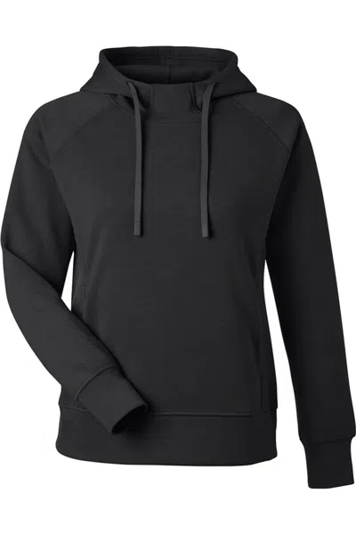 J America Women's Apex Fleece Hooded Sweatshirt In Black