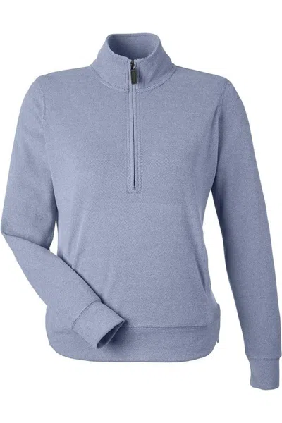 J America Women's Element Fleece Quarter-zip Sweatshirt In Blue