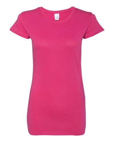 J America Women's Glitter T-shirt In Pink