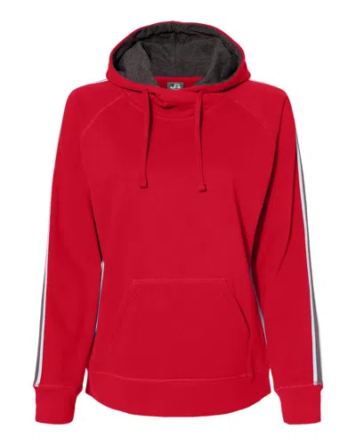 J America Women's Rival Fleece Hooded Sweatshirt In Red