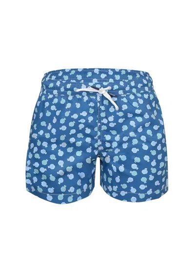J & JOSH BOY SWIM SHORT LIGHT NAVY PUFFER FISH