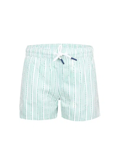J & Josh Boy Swim Short Stripe Green