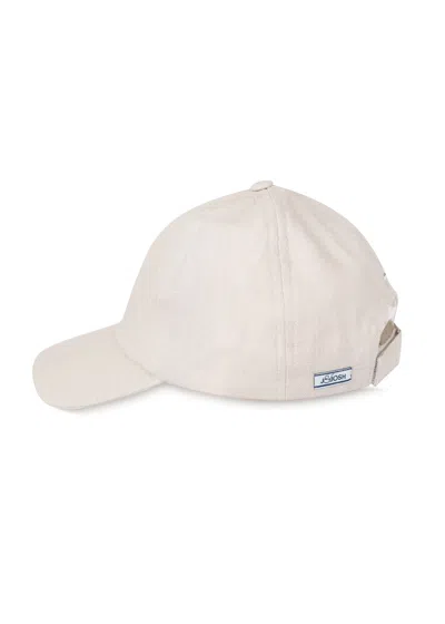 J & Josh Cap Beige In Burgundy