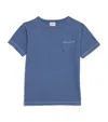 J & Josh Cotton-linen T-shirt In Blue
