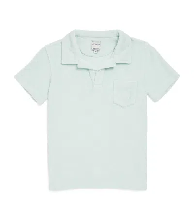 J & Josh Kids' Cotton Patch Polo Shirt In Blue