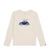 J & Josh Embroidered Car Long-sleeve T-shirt In White