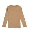 J & Josh Embroidered Long-sleeve T-shirt In Brown