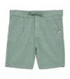 J & Josh Linen-cotton Bermuda Shorts In Green