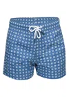 J & Josh Men Men Swim Short Geo Blue