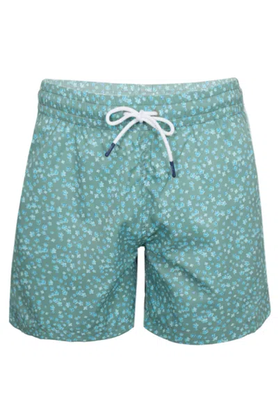 J & Josh Men Men Swim Short Kaki Flowers