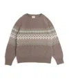 J & Josh Merino Wool-cashmere Nocciola Sweater In Brown