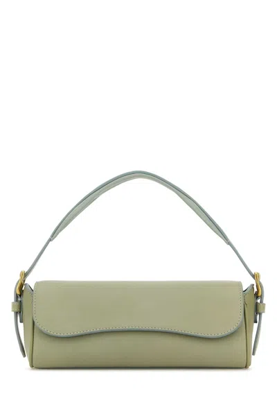 J & M Davidson Bonny Baguette Leather Handbag In Green