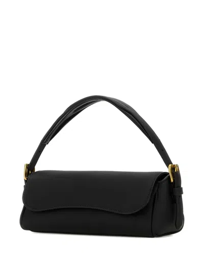 J & M Davidson Bonny Leather Tote Bag In Black