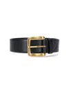 J & M Davidson Bonny" Medium Belt - Black In Black