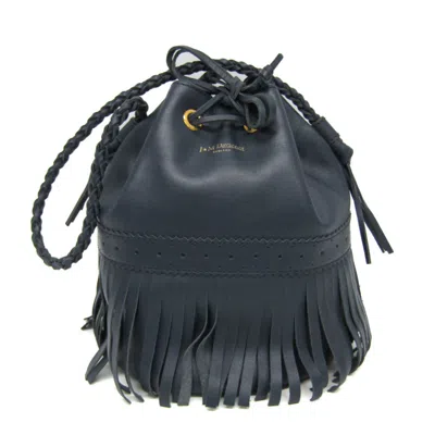 Pre-owned J & M Davidson Leather Shoulder Bag () In Blue