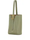 J & M Davidson Mini Quiver Buckle Leather Bucket Bag
