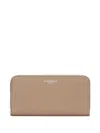 J & M Davidson Zip-around Leather Wallet In Brown