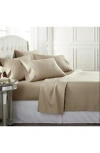 J&v Textiles J And V Textiles 1000 Thread Count Luxe Egyptian Cotton Sheet Set In Brown
