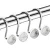 J&v Textiles J And V Textiles 12-piece Decorative Shower Curtain Rings Set