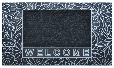 J&v Textiles 16''x28'' Bouquet Door Mat - 2 Colors!