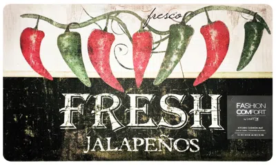 J&v Textiles 2-pack Premium Comfort Kitchen Mats (jalapenos)