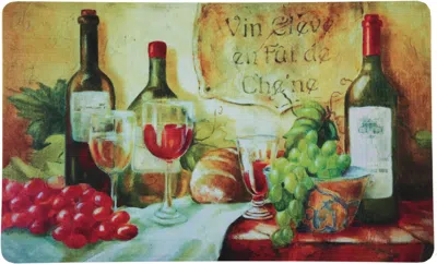 J&v Textiles 2-pack Premium Comfort Kitchen Mats (wine Table)
