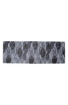 J&v Textiles J And V Textiles 20" X 55" Anti Fatigue Kitchen Mat In Black Geo