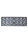 J&v Textiles J And V Textiles 20" X 55" Anti Fatigue Kitchen Mat In Black/grey