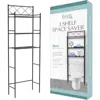 J&v Textiles J And V Textiles 3-shelf Metal Bathroom Organizer In Black