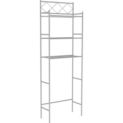 J&v Textiles J And V Textiles 3-shelf Metal Bathroom Organizer In Silver