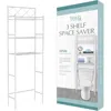 J&v Textiles J And V Textiles 3-shelf Metal Bathroom Organizer In White