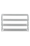 J&v Textiles J And V Textiles 4-tier Shoe Rack In Gray