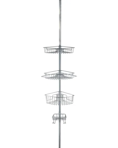 J&v Textiles 4-tier Rustproof Shower Caddy Corner Organizer In Transparent