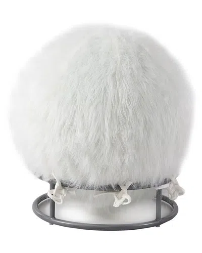 J&v Textiles 65in Posture Fuzzy Exercise Yoga Ball Chair Set In White
