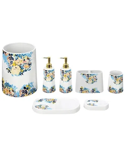J&v Textiles 7pc Bathroom Accessories Set In Multi