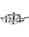 J&v Textiles 7pc Non-stick Kitchen Cookware Set In Silver