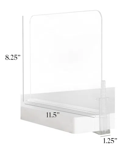 J&v Textiles Acrylic Closet Shelf Divider In Transparent