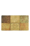 J&v Textiles J And V Textiles Anti Fatigue Kitchen Mat In Green Mosaic Tiles