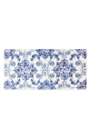 J&v Textiles J And V Textiles Anti Fatigue Kitchen Mat In Poppy Tile Blue