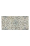J&v Textiles J And V Textiles Anti Fatigue Kitchen Mat In Rustic Medallion Blue