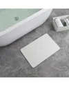 J&v Textiles Diatomaceous Quick-drying Stone Bath Mat In White