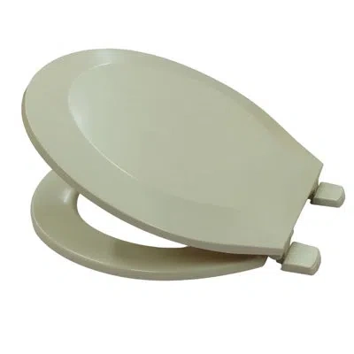 J&v Textiles Elongated Toilet Seat In Beige